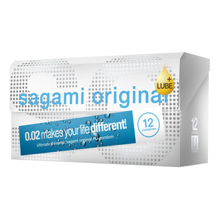 Sagami Original 0.02 Extra Lubricated Condoms (Angled Packaging)