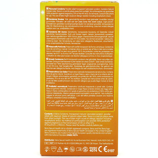 Skins Banana Condoms (Back of Packaging) [8 Pack]