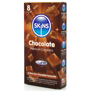 Skins Chocolate Condoms (Angled Shot 2) [8 Pack]