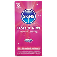 Skins Dots and Ribs Condoms [8 Pack]