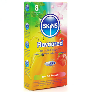 Skins Flavoured Condoms (Angled Shot 1) [8 Pack]