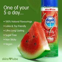 Skins Fruity Refreshing Watermelon Pleasure Water-Based Lubricant (Info 1 - one of your 5 a day...)
