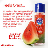 Skins Fruity Refreshing Watermelon Pleasure Water-Based Lubricant (Info 3 - feels great)