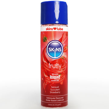 Skins Fruity Sensual Succulent Strawberry Water-Based Lubricant (130ml)