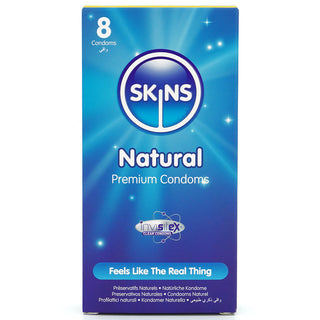 Skins Natural Condoms (Front) [8 Pack]