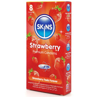 Skins Strawberry Condoms (Angled Shot 2)