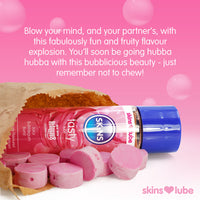 Skins Tasty Juicy Bubblegum Burst Water-Based Lubricant (Info 5)