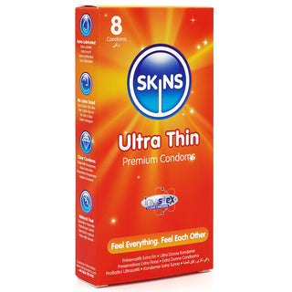 Skins Ultra Thin Condoms (Angled Packaging 1) [8 Pack]