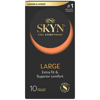 Skyn Large Non-Latex Condoms (10 Pack)