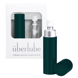 Uberlube Good-To-Go Traveler Refillable Case & 1 Refill (15ml) [Green]