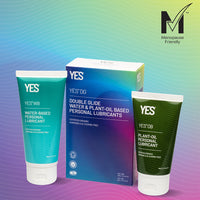 YES DG Double Glide Water & Plant-Oil Based Lubricants (100ml + 80ml) - Lifestyle