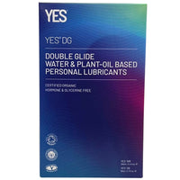 YES DG Double Glide Water & Plant-Oil Based Lubricants (100ml + 80ml) - Front of Packaging