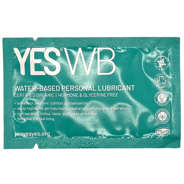 YES WB Water-Based Lubricant Sachet (7ml) | Condoms.uk YES WB Water-Based Lubricant Sachet (7ml) | Condoms.uk
