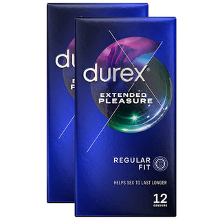 Durex Extended Pleasure Condoms (2x 12 Pack)