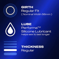 Durex Extended Pleasure Condoms (Info 2 - girth, lube and thickness)