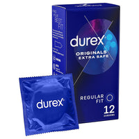 Durex Extra Safe Condoms (12 Pack) - Packaging with Foil