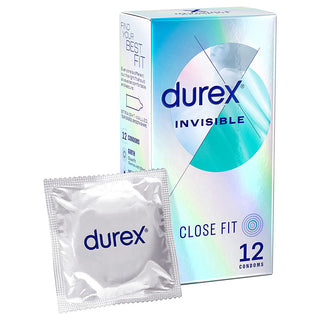 Durex Invisible Extra Sensitive Condoms (12 Pack) - Packaging with Foil