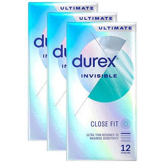 Durex Invisible Extra Sensitive Condoms (3x 12 Pack)