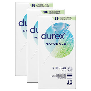 Durex Naturals Condoms (3x 12 Pack)