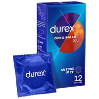 Durex Originals XL Condoms (12 Pack) Packaging with Foil