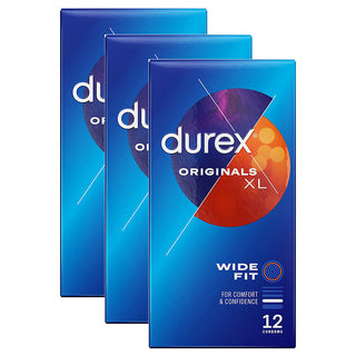 Durex Originals XL Condoms (3x 12 Pack)