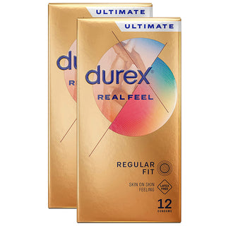 Durex Real Feel Condoms (2x 12 Pack)