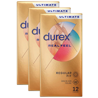 Durex Real Feel Condoms (3x 12 Pack)