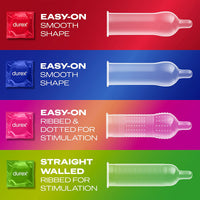 Durex Surprise Me Variety Pack (40 Pack) - Info 2, condom shape