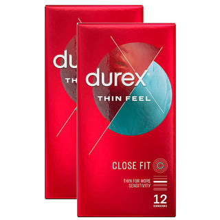 Durex Thin Feel Close Fit Condoms (2x 12 Pack)