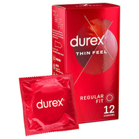 Durex Thin Feel Condoms (12 Pack) Packaging with Foil