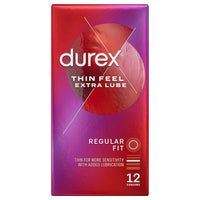 Durex Thin Feel Extra Lubricated Condoms (12 Pack)