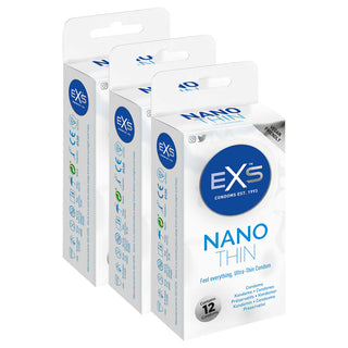 EXS Nano Thin Condoms (3x 12 Pack)