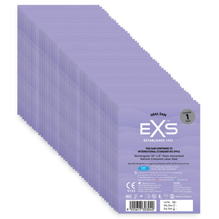 EXS Oral Latex Dams (50x Dental Dams)