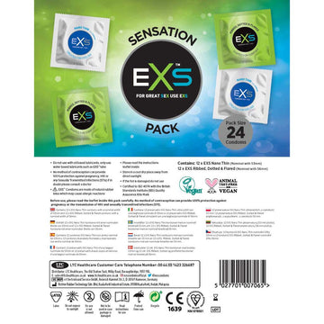EXS Sensation Pack Condoms (24 Pack)