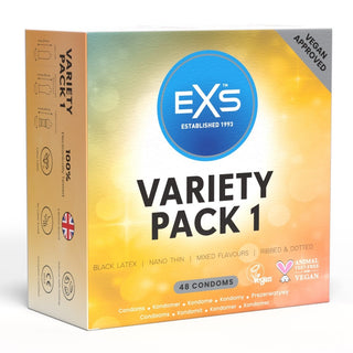 EXS Variety Pack Condoms - Variety Pack 1 (48 Condoms)