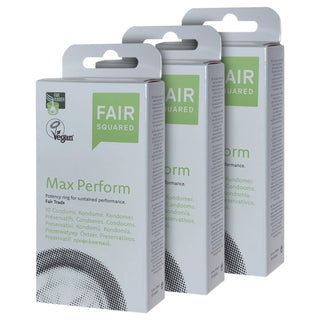 Fair Squared Max Perform Condoms (3x 10 Pack)