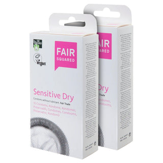 Fair Squared Sensitive Dry Condoms (2x 10 Pack)