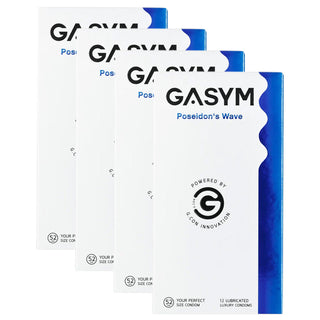 GASYM Poseidon's Wave Premium Latex Condoms (4x 12 Pack)