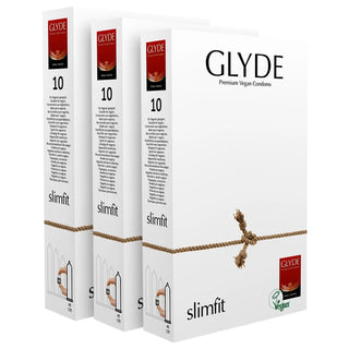 Glyde Slim Fit Condoms (3x 10 Pack)