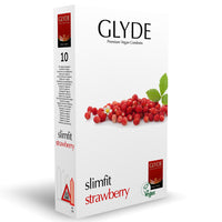 Glyde Slim Fit Strawberry Condoms (10 Pack)