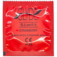 Glyde Slim Fit Strawberry Condoms (Foil)