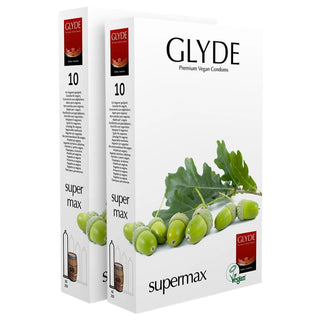 Glyde Supermax Condoms (2x 10 Pack)