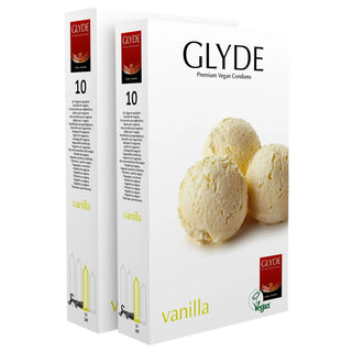 Glyde Vanilla Condoms (2x 10 Pack)