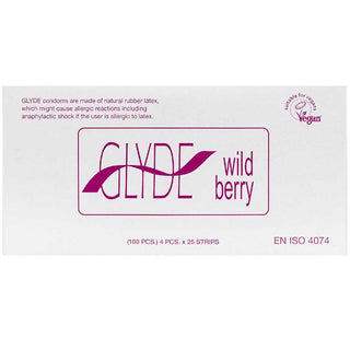 Glyde Wildberry Condoms (100 Pack)