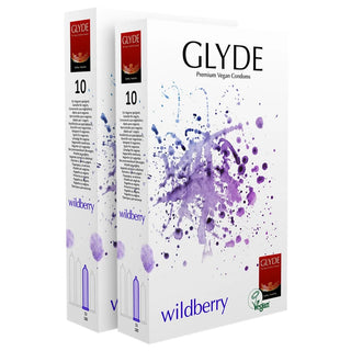 Glyde Wildberry Condoms (2x 10 Pack)