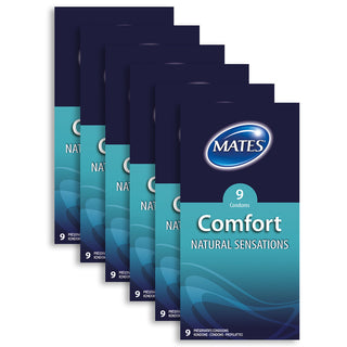 Mates Comfort Condoms (6x9 Pack)