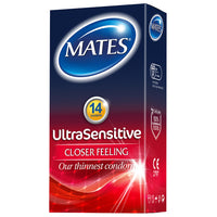 Mates Ultra Sensitive Condoms (14 Pack)