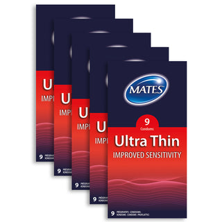 Mates Ultra Thin Condoms (5x9 Pack)