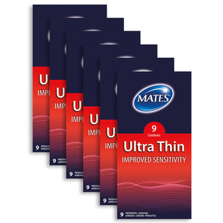 Mates Ultra Thin Condoms (6x9 Pack)