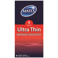 Mates Ultra Thin Condoms (9 Pack)